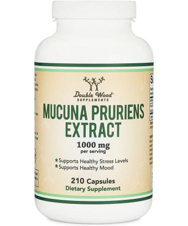Mucuna Pruriens Extract Capsules - 1000mg/Serving, 20% L-Dopa - Mood & Motivation Support - Buy Online on GoSupps.com