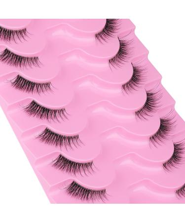 Fanxiton Half Lashes 13mm - Natural Look Wispy Cat Eye False Eyelashes - 10 Pairs - Buy Online on GoSupps.com