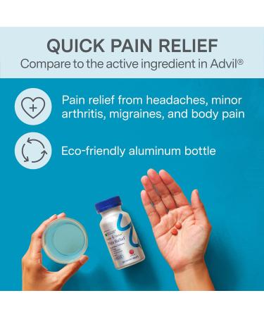 Foster & Thrive Ibuprofen 200mg Tablets for Joint Knee Arthritis and Back Pain Relief Fever Reducer Alleviates Body Aches and Headaches NSAID 120 Coated Tablets - Buy Online on GoSupps.com