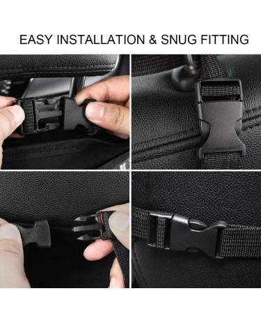 Uraqt Car Backrest Protection - 2 Pack Waterproof Kick Mats & iPad Holder for Children - Universal Fit Back Seat Organizer - Buy Online on GoSupps.com