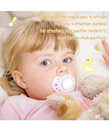 10PC Silicone Rings for Pacifier Chains - Soft Transparent Baby Pacifier Holders & Clips - Buy Online on GoSupps.com