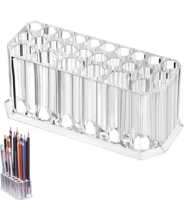 Acrylic Lip Liner Organizer | Make Up Brush Holder Eyeliner Organizer | Eyeliner Holder Makeup Storage Desktop Accessories with 26 Slots Generic - Buy Online on GoSupps.com