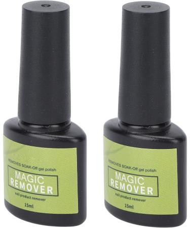 2pcs Nail Gel Polish Remover 15ml - Light Smell Harmless Professional Cleaner - Quickly Removes Polish Ideal Gift for Beginners Saves Time - Buy Online on GoSupps.com