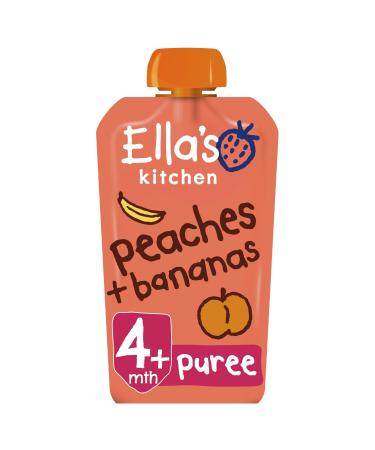 Ella's Kitchen Stage 1 From 4 Months Organic Peaches and Bananas 120 g (Pack of 7) Organic Peaches and Bananas 120 g (Pack of 7)