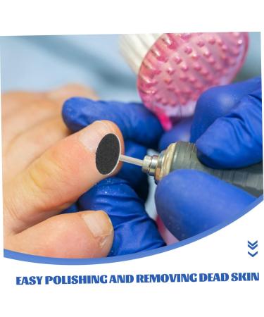 216 Pieces Nail Polishing Sheets Toe Remover Pads Round Pedicure Heads Tool Electric Pads for Large Toes Double Purpose Drilling - Buy Online on GoSupps.com