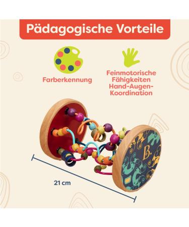 Shop B. Toys Motor Shiffers - Wooden Baby Toys with Pearls | Fun & Safe Baby Toys for 18 Months+ - Buy Online on GoSupps.com