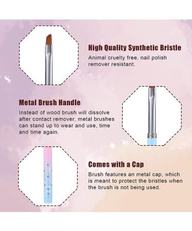 3pcs Nail Art Clean Up Brushes set for Nails Painting - Round & Angled Head Pen Silicone Nail Art Acrylic Pen Brushes Dotting Pen Nail Painting Tools, perfect for Nail Art Design and Polish Mistake Cleaning - Buy Online on GoSupps.com