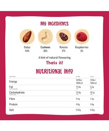 Nakd Berry Delight Natural Fruit & Nut Bars - Vegan & Gluten Free Snack - 48 Bars (35g each) - Buy Online on GoSupps.com
