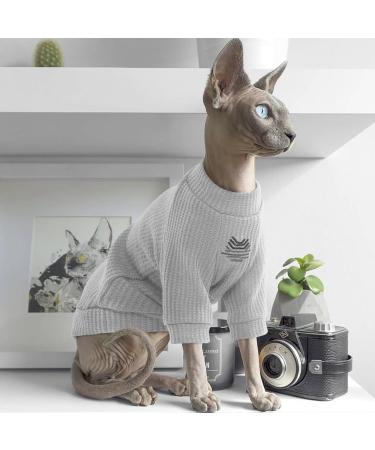 Iecoii Sphynx Litter Clothing | Soft Cotton T-Shirts & Sweaters for Hairless Cats - Sphynx Cornish Rex Devon Rex Peterbald - Buy Online on GoSupps.com