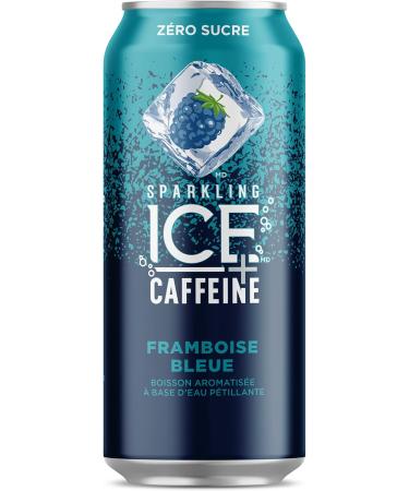 Sparkling Ice +Caffeine Blue Raspberry Sparkling Water. (Pack of 12) & Peach Nectarine Flavoured Sparkling Water with Zero Sugar and Zero Calories 503 ml (Pack of 12) - Buy Online on GoSupps.com