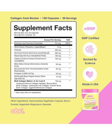 Obvi Hydration Powder and Guilt Free Carb Blocker |Electrolyte & Collagen Peptide Complex| Support Weight Management Healthier Nails & Longer Hair Enzyme Production - Buy Online on GoSupps.com
