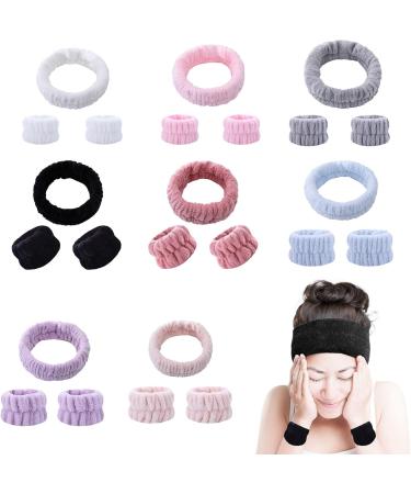 Plush Hair Band Cosmetic Makeup Washing Face Shower Spa Elastic Hair Hoop Warm white - Buy Online on GoSupps.com