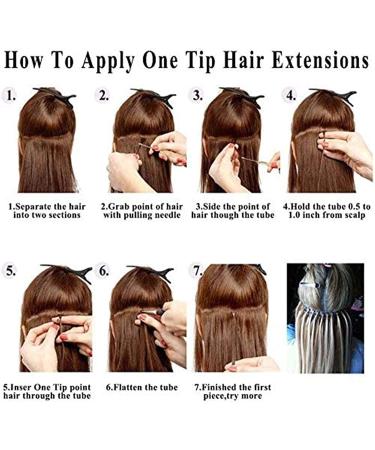 Hair Extension Kit with Pliers, Hook, Loop Needle, and Threader - Includes 4 Color Micro Ring Beads (100 Black, 100 Brown, 100 Dark Blonde, 100 Blonde) - Buy Online on GoSupps.com