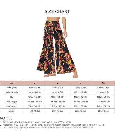 HAIBING Wide Leg Pants Soft and Patterned Wide Legs Elegant and Stylish Pants for Women. (S) - Buy Online on GoSupps.com