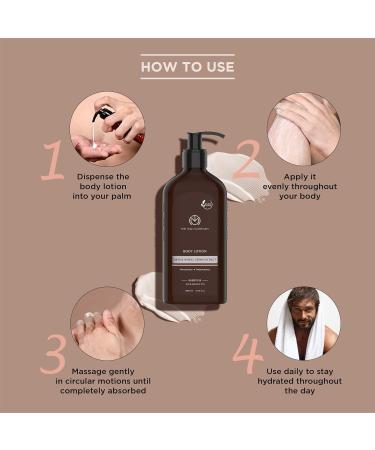 The Man Company Body Lotion For Extra Dry Skin Oats & Wheat Germ Extract 24 Hours Moisturizing Makes Skin Soft & Supple Anti-oxidant Absorbs Quickly Rejuvenates & Uplifts SLS & Paraben-Free - 300 ml - Buy Online on GoSupps.com