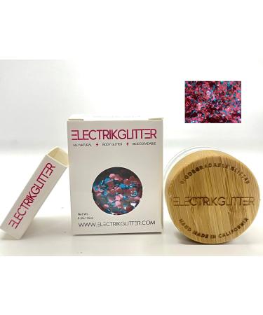 Blue Pink Biodegradable Glitter for Festivals. Cosmetic Grade Face Glitter  Hair Glitter  Eye Glitter and Body Glitter. Festival Glitter  Rave Glitter  Festival Accessory  Cosmetic Glitter Makeup.