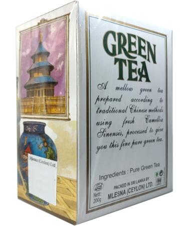 Mlesna Ancient Chinese Recipe Loose Leaf Green Tea | Pure Camellia Sinensis Ceylon Tea | Product of Sri Lanka (200g) - Buy Online on GoSupps.com