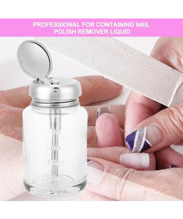 Pump Dispenser Nail Polish Remover Pump Bottle Empty Container for Makeup Remover Professional Nail Art Gel Polish Remover Dispenser Refillable Pump Bottle for Home Use or Travelling - Buy Online on GoSupps.com