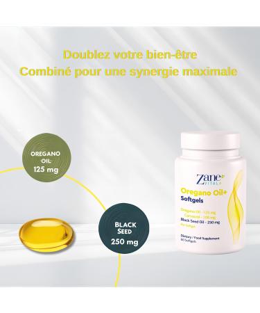 Zane Oregano Oil+ G lules d'huile d'origan et d'huile de nigelle avec carvacrol et thymoquinone Compl ment alimentaire. Sans OGM sans gluten 60 g lules de Zane Vital. - Buy Online on GoSupps.com
