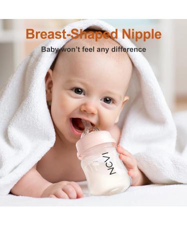 NCVI Breast Milk Storage Bottles - 4.7oz 2 Pack with Nipples & Travel Caps - BPA Free, Anti-Colic - Buy Online on GoSupps.com