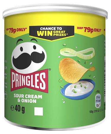 Wowboxme Pringles Pop & Go Sour Cream & Onion 40 g (Pack of 12)