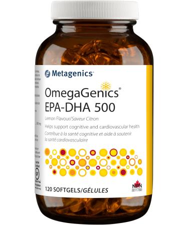 OmegaGenics EPA-DHA 500 - Lemon Flavor - 120 Softgels