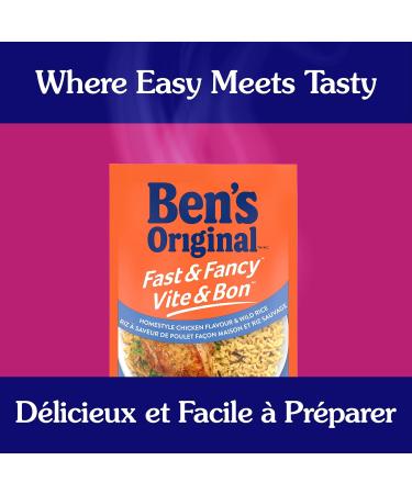BEN'S ORIGINAL FAST & FANCY Homestyle Chicken Flavour & Wild Rice 12PK CASE Homestyle Chicken Flavour & Wild Rice (12 Pack) 12 - Buy Online on GoSupps.com