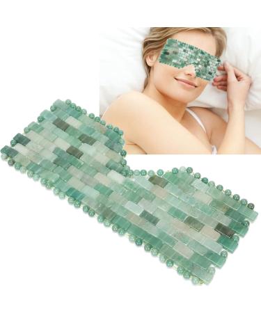 Verdant Touch Jade Eye Care Mask - Natural Aventurine Facial Massage Device for Relaxation & Tiredness Relief - Buy Online on GoSupps.com