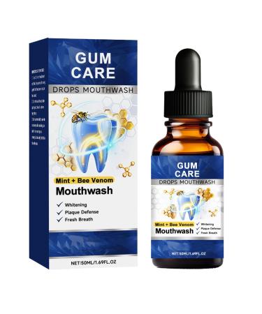 Jingmiger Gum Care Mouthwash - 50 ml Brightening Oral Care Drops Mouthwash for Gingival Health Fresh and Daily Hygiene