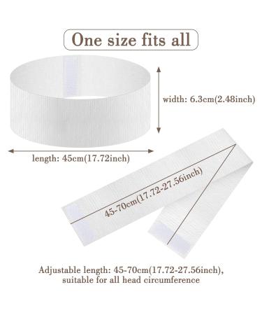 Sublaga 40 Pack Disposable Spa Headbands for Women - Esthetician Supplies for Facials - Stretch Headbands for Hair - 40pcs White - Buy Online on GoSupps.com