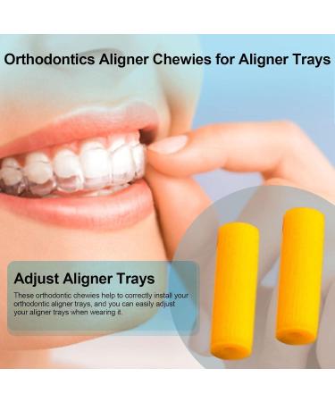 Orth Aligner Chewies for Invisalign & Aligner Chompers - Dental Chewies (Box of 2 Mango Flavor 6 Colors) | Shop Now! - Buy Online on GoSupps.com