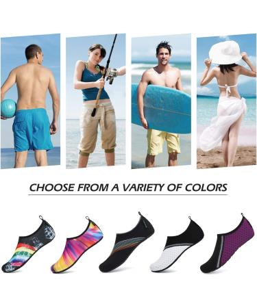 SAGUARO Unisex Quick Dry Aqua Shoes for Men & Women - Water Shoes for Swimming & Outdoors (EU Sizes 37-47 Ink Color) - Buy Online on GoSupps.com