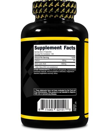 Primaforce Alpha Lipoic Acid 600mg Per Serving 240 Capsules 120 Servings - Buy Online on GoSupps.com