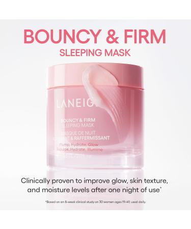 LANEIGE Bouncy and Firm Sleeping Mask | Revitalize & Smooth with Peony & Collagen | Hydration Trio Set - Shop Internationally - Buy Online on GoSupps.com