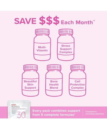 GNC Women's 30+ Vitapak Program | Daily Vitamins and Minerals - 30 Servings - Buy Online on GoSupps.com