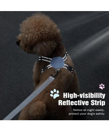 Pawaboo Dog Harness & Leash Set - Adjustable X-Frame Anti-Choke Vest for Small & Medium Dogs - Breathable Dog Apparel (M Blue) - Buy Online on GoSupps.com