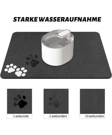 Non-Slip Dog & Cat Feeding Pad | Super Absorbent Quick-Drying Fodder Mat 60x40cm - Buy Online on GoSupps.com