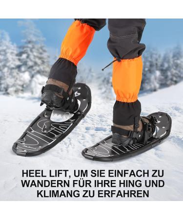 Lightweight 4-in-1 Snowshoes for Men Women & Kids - Aluminum Alloy Trekking Sticks & Waterproof Gaiters - Sizes 14 to 30 Inch - Buy Online on GoSupps.com