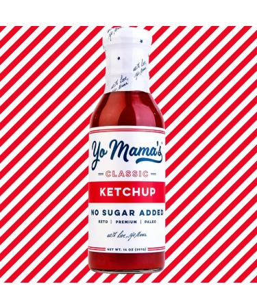 Yo Mama's Foods Ketchup Classic Ketchup Lot de (1) Sans sucre ajout faible en glucides v g talien sans gluten respectueux du pal o et fabriqu avec des tomates sans OGM. - Buy Online on GoSupps.com