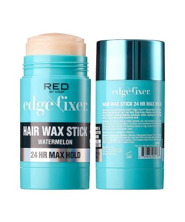 Red by Kiss Hair Wax Stick 24HR Max Hold Edge Fixer - Watermelon Scented Pomade for Non-Sticky, Non-Oily, Flake Free Hair Styling - Buy Online on GoSupps.com
