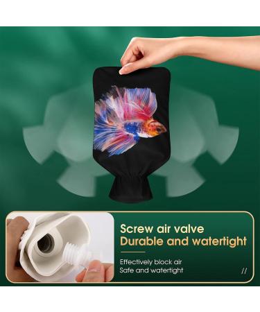 Buy Color Fish Hot Water Bottle with Plush Cover - Hand Warmer for Adults & Kids - 26.5x15.3cm - International Shipping Available - Buy Online on GoSupps.com