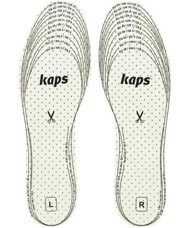 Kaps Frotte Summer Shoe Insoles - Unisex, Terry Cloth Sweat Absorbent - Cut to Size for Barefoot Shoes - Buy Online on GoSupps.com