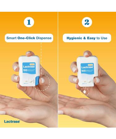 Lactrase Tablet Dispenser #1 Lactase Brand in German Pharmacies Original 3 300 FCC Lactase Units 100 Fast-Acting Pills for Lactose Intolerance Enjoy Dairy Again 100 Count (Pack of 1) - Buy Online on GoSupps.com