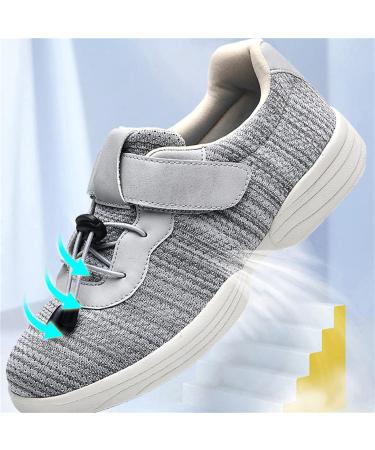 NVBHOF Adjustable Men's Diabetic Slippers | Wide Memory Foam | Comfy Indoor/Outdoor Shoes | Diabetic Footwear for Elderly | Deep Blue - Buy Online on GoSupps.com