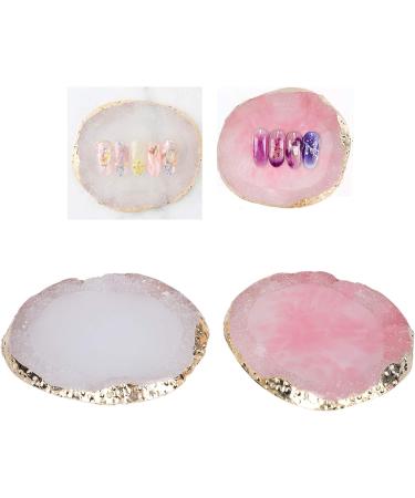  ANGGREK Resin Nail Art Palette Polish Holder Manicure Colour Drawing Palette Nail Practical Skill Board Cosmetic Artist Mix Palette - Buy Online on GoSupps.com