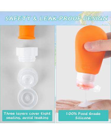 Silicone Travel Bottles Set - 100ml 17-Piece TSA Approved Leak-Proof Shampoo & Lotion Containers - BPA-Free Travel Accessories - Buy Online on GoSupps.com