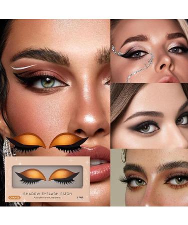 Pansements pour fard paupi res paresseux | R utilisable - Maquillage des yeux adh sif pour femme | R sistant la salet - Longue dur e - Pour femme f te voyage soir e mariage Halloween sc ne Orange - Buy Online on GoSupps.com