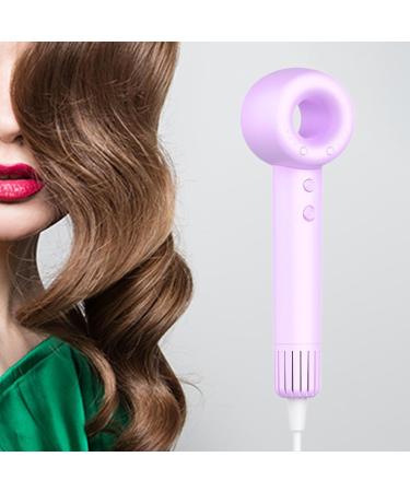 Oshhni Hair Dryer Hairstyling Tool 1400W Large Power Professional Blow Dryer for Travel Home Use Fine Thick Natural Wave Frizzy Hair purple - Buy Online on GoSupps.com