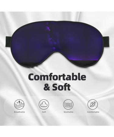 Purple Starry Sky Soft Sleep Eye Mask - Breathable Eye Patch for Women | Perfect for Travel & Relaxation - Buy Online on GoSupps.com