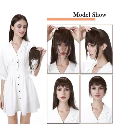 Bangs Clip in Bangs Real Human Hair Bangs for Women Clip on French Bangs Real Hair Nice Natural Flat Neat Bangs with Temples 1Pcs for Women Curved Bangs for Daily Wear (Color : #1) - Buy Online on GoSupps.com